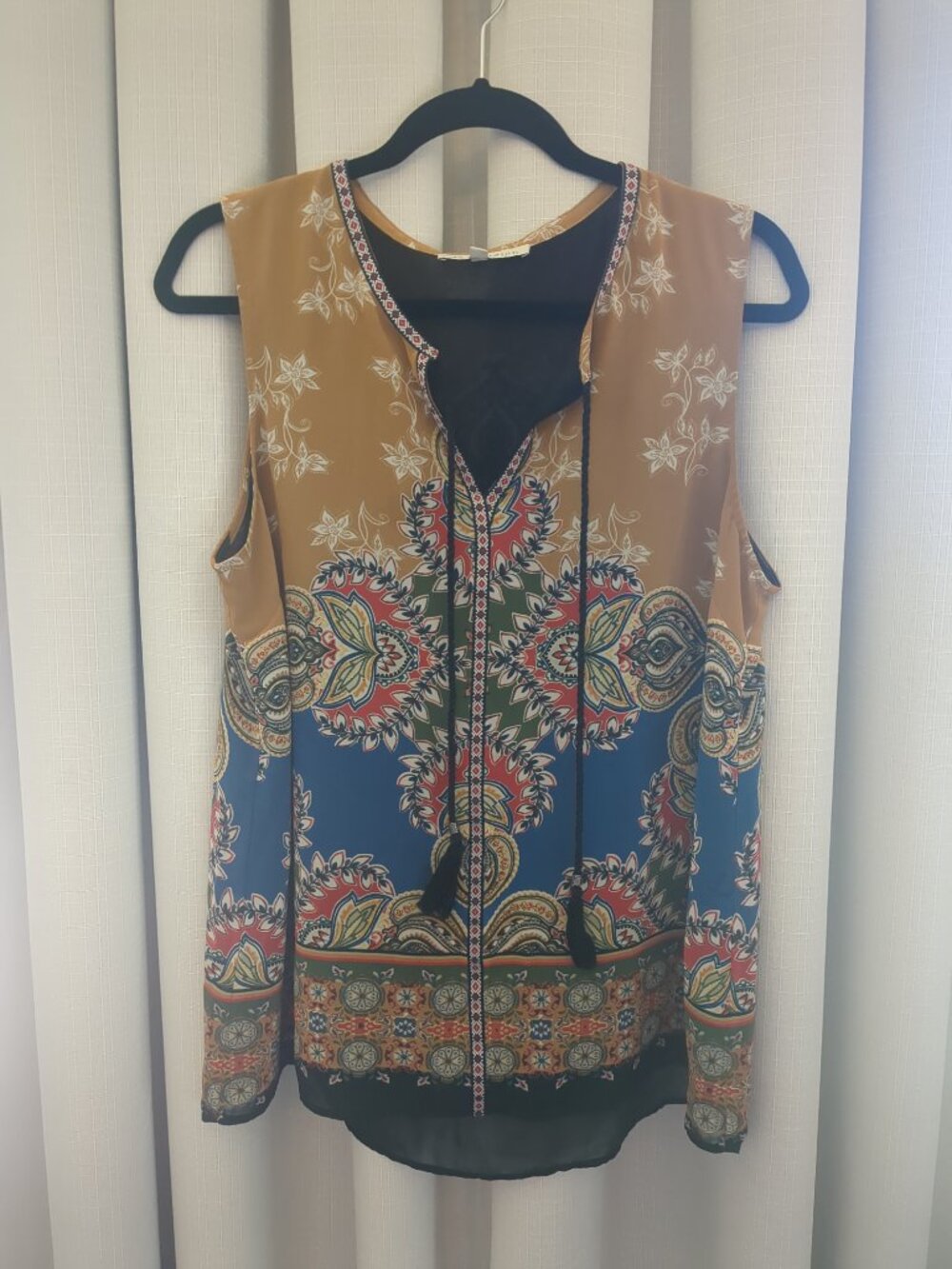 Lg Danielrainn Sleeveless Boho Tunic Top - Picture 2 of 10